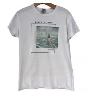 Percy Jackson | S | Women's Short Sleeve Crewneck T-shirt Tee Top Graphic Book